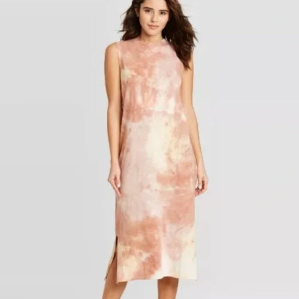 EUC. Women's Sleeveless Tie-Dye Effect Dress - M